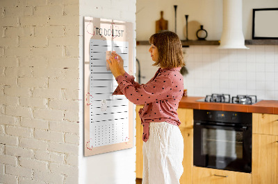 Dry erase magnetic board To-Do List