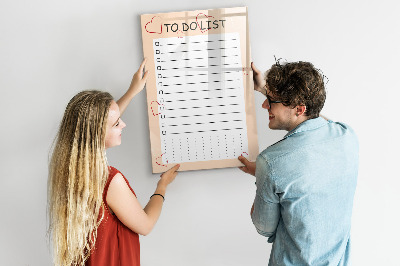 Dry erase magnetic board To-Do List
