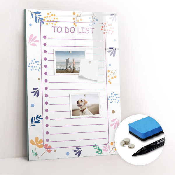 Magnetic board for drawing To-Do List