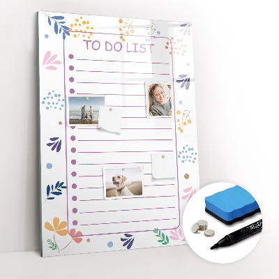 Dry erase board magnetic To-Do List