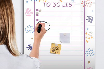Dry erase board magnetic To-Do List