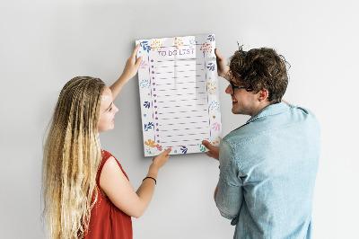 Magnetic board for drawing To-Do List