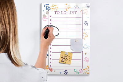 Dry erase board magnetic To-Do List