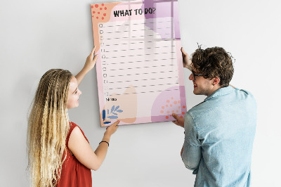 Dry erase magnetic board Year Planner