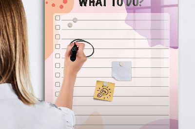 Dry erase magnetic board Year Planner
