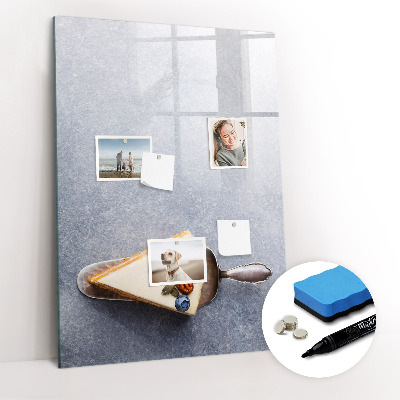 Dry erase board magnetic Large leaves pattern