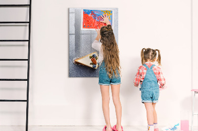 Dry erase board magnetic Large leaves pattern