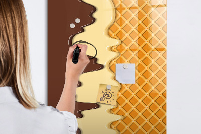 Dry erase magnetic board Light concrete