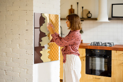 Dry erase magnetic board Light concrete