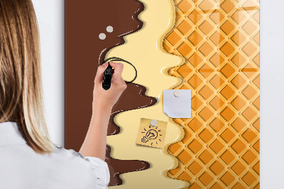 Dry erase magnetic board Light concrete