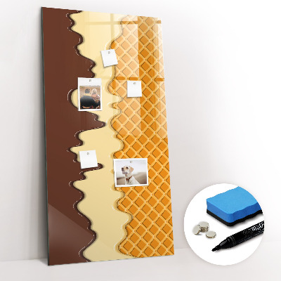 Dry erase magnetic board Light concrete