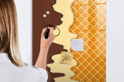 Dry erase magnetic board Light concrete