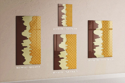 Dry erase magnetic board Light concrete