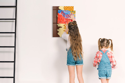 Dry erase magnetic board Light concrete