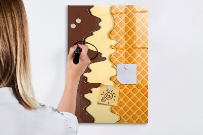 Dry erase magnetic board Light concrete