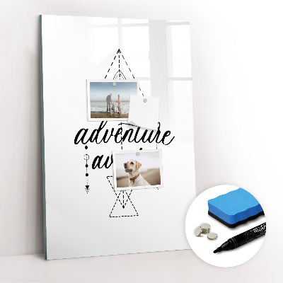 Dry erase magnetic board Adventure