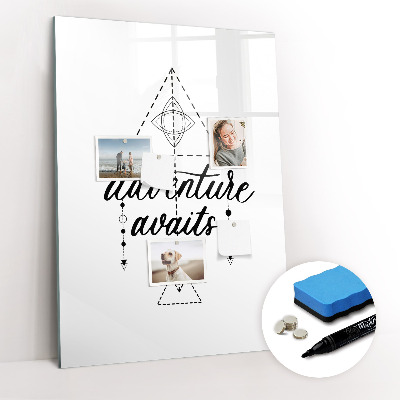 Dry erase magnetic board Adventure