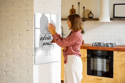 Dry erase magnetic board Adventure