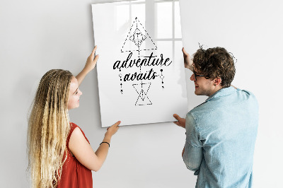Dry erase magnetic board Adventure