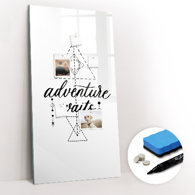 Dry erase magnetic board Adventure