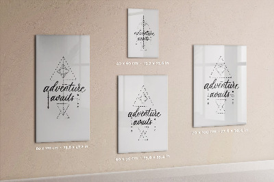 Dry erase magnetic board Adventure