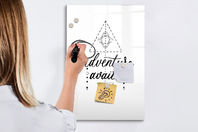 Dry erase magnetic board Adventure