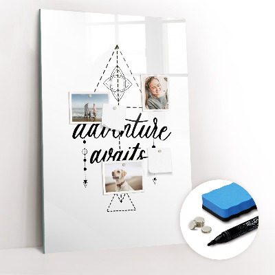 Dry erase magnetic board Adventure
