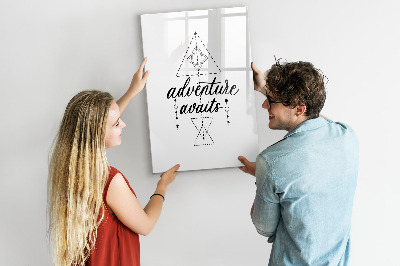 Dry erase magnetic board Adventure