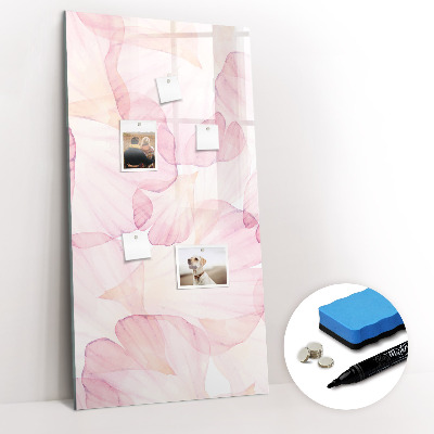 Magnetic board for writing Watercolor petals