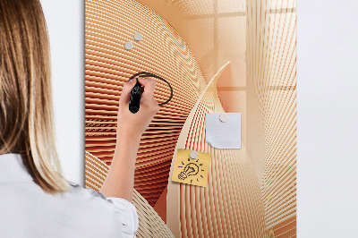 Dry erase magnetic board Golden Vegetables Abstraction