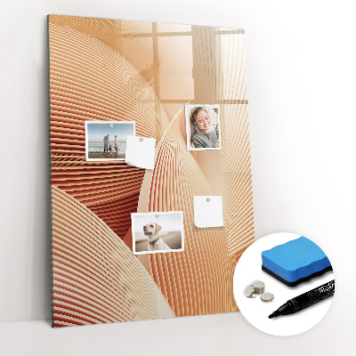 Dry erase magnetic board Golden Vegetables Abstraction
