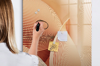 Dry erase magnetic board Golden Vegetables Abstraction