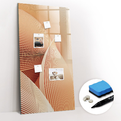 Dry erase magnetic board Golden Vegetables Abstraction
