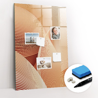 Dry erase magnetic board Golden Vegetables Abstraction