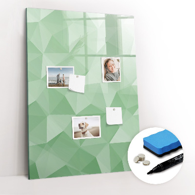 Dry erase magnetic board Triangles abstraction