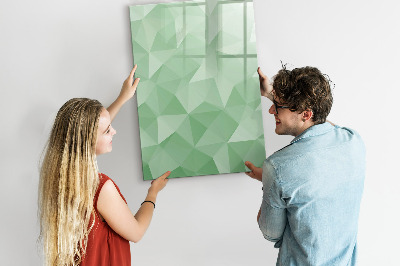 Dry erase magnetic board Triangles abstraction