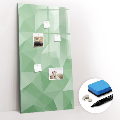 Dry erase magnetic board Triangles abstraction
