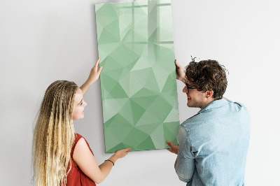 Dry erase magnetic board Triangles abstraction