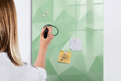 Dry erase magnetic board Triangles abstraction