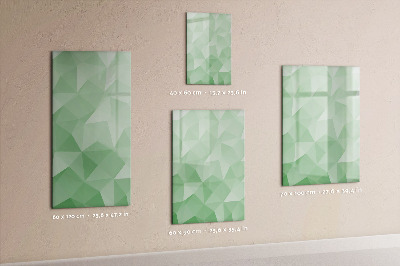 Dry erase magnetic board Triangles abstraction