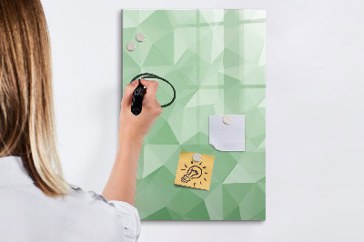 Dry erase magnetic board Triangles abstraction