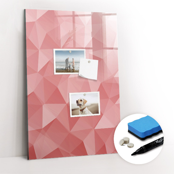 Dry erase board magnetic Triangles abstraction