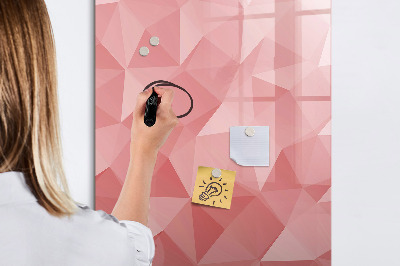 Dry erase board magnetic Triangles abstraction