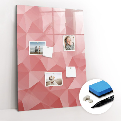 Dry erase board magnetic Triangles abstraction