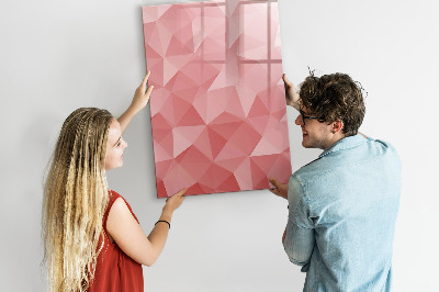 Dry erase board magnetic Triangles abstraction