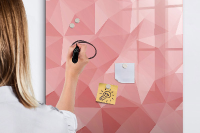 Dry erase board magnetic Triangles abstraction