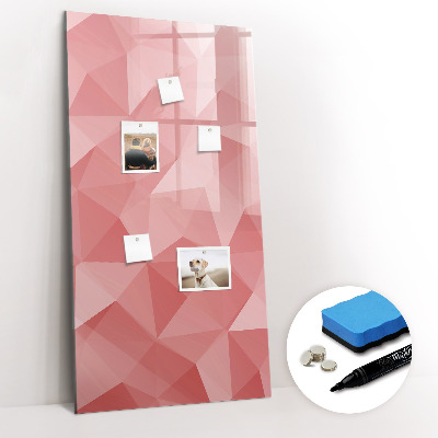 Dry erase board magnetic Triangles abstraction