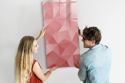 Dry erase board magnetic Triangles abstraction