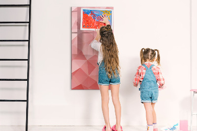 Dry erase board magnetic Triangles abstraction