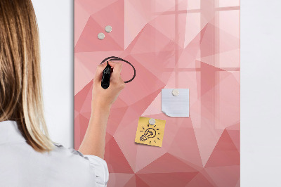 Dry erase board magnetic Triangles abstraction